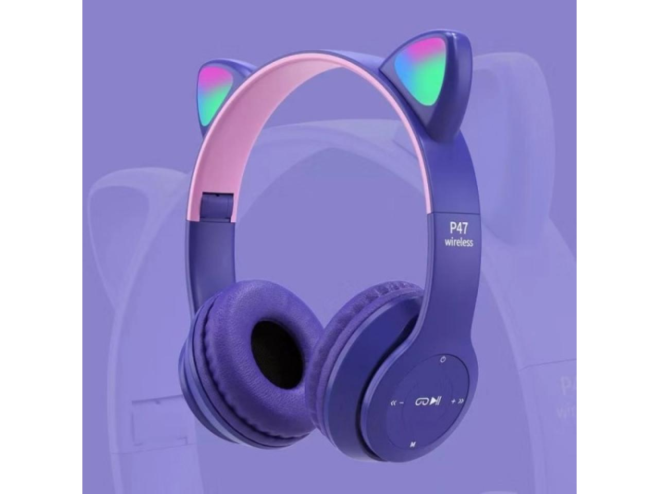 Auriculares Vincha Bluetooth Orejas RGB